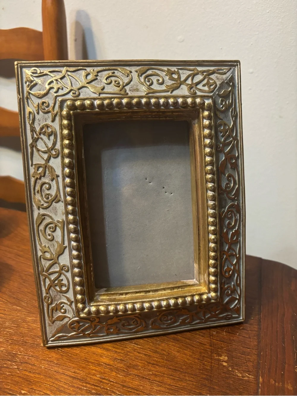 Ornate Two-Tone Gold Decorative Picture Frame
